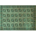 thumbnail image 1 of Ahgly Company Machine Washable Indoor Rectangle Southwestern Turquoise Blue Country Area Rugs, 6' x 9', 1 of 4