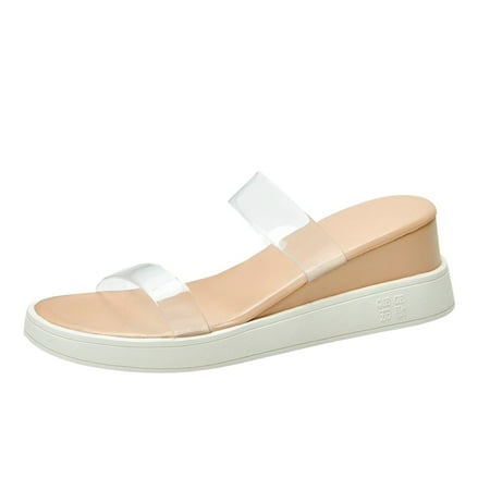 

KaLI_store Orthopedic Shoes for Women Women s Sandals Summer Flat Thong Cross Strappy Sandals Trendy Roman Shoes Beige