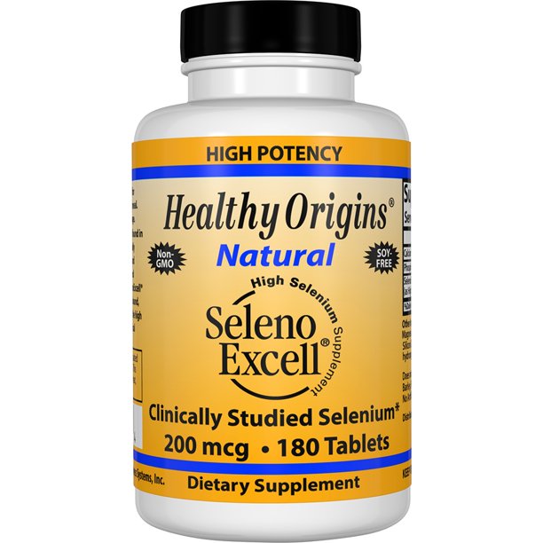 Healthy Origins Natural Seleno Excell High Selenium Supplement 200