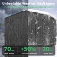 thumbnail image 6 of AECOJOY 8' x 6' Outdoor Metal Storage Shed with Lockable Door for Backyard in Dark Gray, 6 of 6