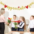 thumbnail image 4 of We Appreciate You Banner, Pre-Strung Staff Appreciation Banner, Employee Appreciation, Clinic, Office Break Rooms, Boss Pastor Teacher Doctor Nurse Appreciation Banner, Thank You Staff Party Decor, 4 of 6