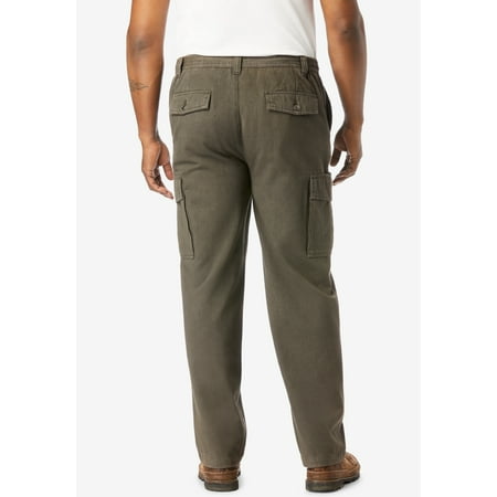 Boulder Creek By Kingsize Men's Big & Tall Renegade Side-Elastic Waist Cargo Pants