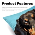 thumbnail image 2 of Dachshund Velvet Throw Covers Pillows with Unique Patterns - Set of 2 Decorative Pillow Inserts in 16x16, 18x18, 20x20 Inches for Home Decor and More, 2 of 6