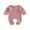 Pink, variant on Bagilaanoe Newborn Baby Girl Boy Jumpsuit Knit Long Sleeve Bodysuit 3M 6M 12M 18M Infant Ribbed One Piece Jumpsuit