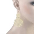 thumbnail image 2 of Dangling Filigree Disc Earrings in Gold or Silver For Woman, 2 of 4