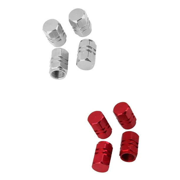 8x Llanta De Aluminio Llanta De Válvula La Válvula Neumáticos Carro Del Automóvil ROJO +