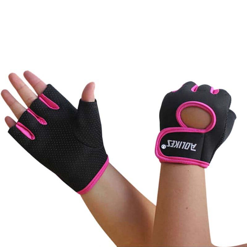Details about   Cycling Anti-Slip Half Finger Gloves Breathable Mesh Sports Glove Red L 