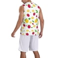thumbnail image 5 of Rocae Strawberry and Lemon for Men's Basketball Jersey Lightweight and Breathable Athletic Tank Top,Quick-Drying Sports Jersey 3X-Large, 5 of 9