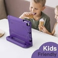 thumbnail image 4 of JETech Kids Case for iPad 9.7-Inch (6th/5th Generation, 2018/2017 Model) with Built-in Screen Protector, Shockproof Full-Body Handle Stand Tablet Protective Cover (Purple), 4 of 8