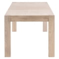 thumbnail image 3 of BenJara 71-102 Inch Wood Dining Extendable Table, 2 Removable Leaves, Modern Brown, 3 of 9