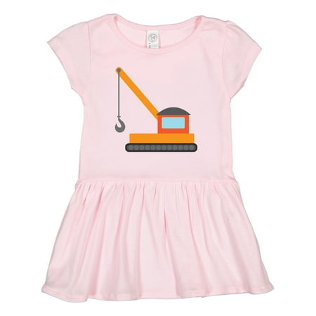 

Inktastic Kids Construction Crane Gift Toddler Girl Dress