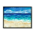 thumbnail image 2 of Stupell Industries Modern Beach Scene Abstract Shore Coastal Painting White Framed Art Print Wall Art, 2 of 5