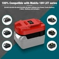 thumbnail image 2 of for Dewalt & for Milwaukee to for Bauer Battery Adapter, Fit for Dewalt 18v-20v & for Milwaukee 18v M18 Lithium Batteries, Work for Bauer Series 20V MAX Cordless Tool, 2 of 10