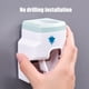 thumbnail image 5 of Dispensador y exprimidor de pasta de dientes montados en la pared - Sin instalación de taladro, adhesivo fuerte, soporte para cepillos - blanco, gris, azul, rosa, 5 of 6