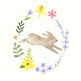 thumbnail image 2 of Barnes, Victoria 26x26 Gold Ornate Wood Framed with Double Matting Museum Art Print Titled - Wildflower Bunny II, 2 of 4