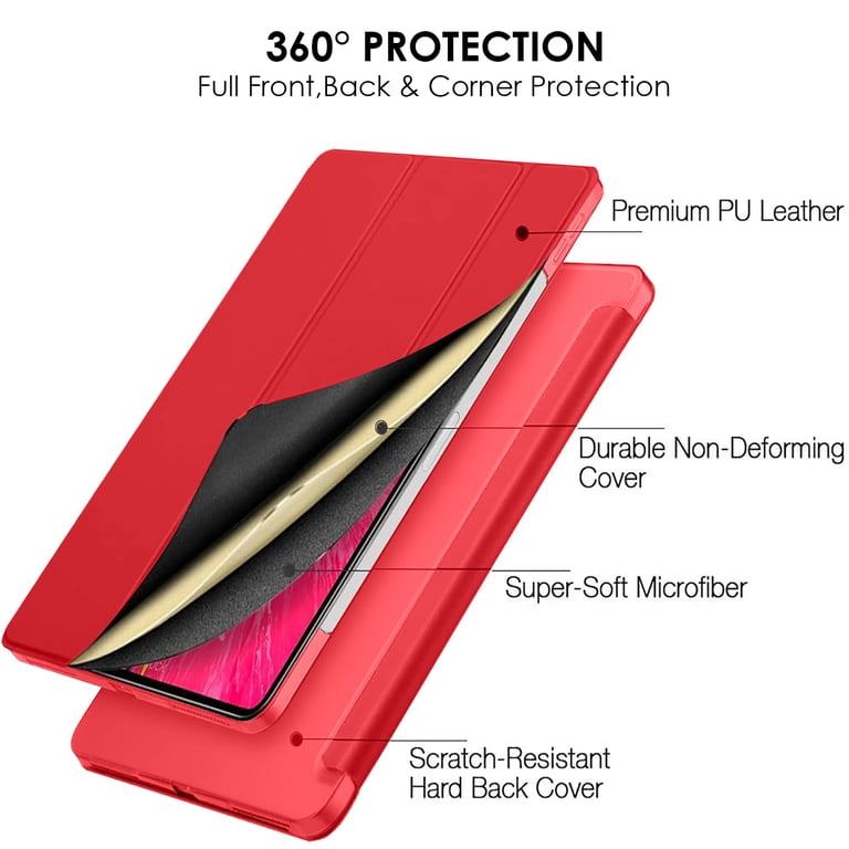 Durasafe Ultra Slim Smart Cover Per IPad 9.7 (5a/6a Gen): Custodia Trifold Con Retro Semitrasparente E Auto Sleep/Wake - 2