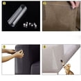 thumbnail image 2 of FZFLZDH 2PCS Cat Scratch Furniture,Clear Premium Heavy Duty Flexible Vinyl Protector Dog Cat Claw Guards with Pins for Protecting Your Upholstered Furniture, Stops Scratching Cats Furniture Protector, 2 of 5