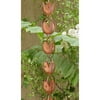 Monarch Pure Copper Tulip Rain Chain in Green Patina Finish 8-1/2 Feet Length