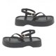 thumbnail image 2 of Sandalia de fondo grueso Forro suave Antideslizante Sandalias con estilo para mujer Sandalias para citas de verano Playa Negro 37, 2 of 8