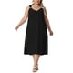 thumbnail image 2 of Vestido de verano sin mangas de talla grande para mujer Agnes Orinda, vestido maxi casual de tanque 1X negro, 2 of 5