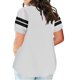 thumbnail image 5 of mfyjkho Tops Elegantes Para Mujer, Blusa Holgada De Cuello En V Para Mujer, Informal, De Manga Corta, A La Moda Tops Para Hacer Ejercicio Xxxl, 5 of 6