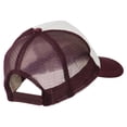 thumbnail image 4 of Italy Flag Embroidered Foam Front Mesh Back Cap - Maroon White OSFM, 4 of 5