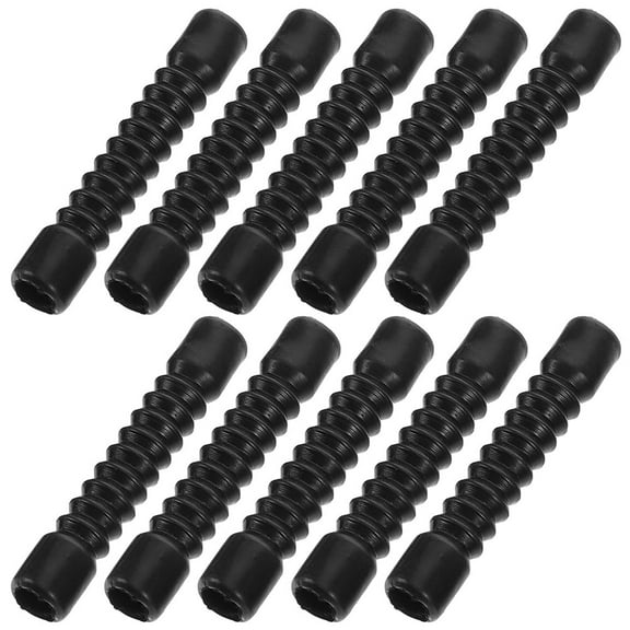 MLINS 20pcs Black Motorcycle Rubber Front Fork Cover for Brake and Throttle Cables with Durable Protection