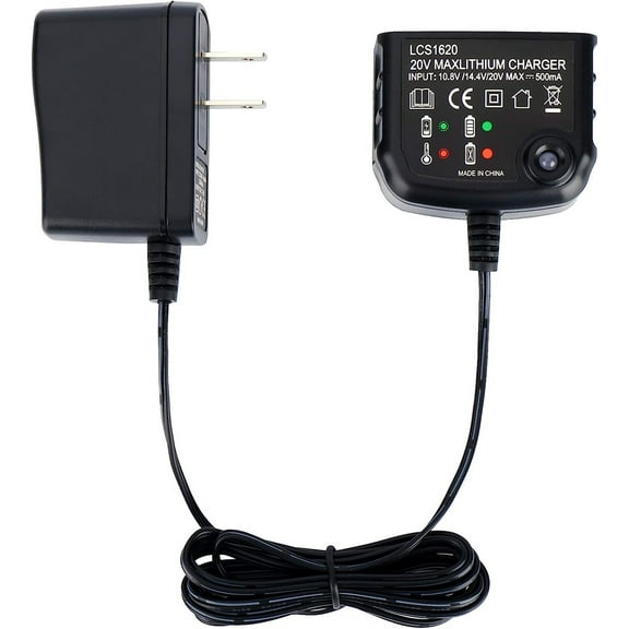 NOGIS 20V Lithium Battery Charger Compatible with Black & Decker 16V 20V MAX Li-ion Battery LB20 LBX20 LBXR20 LBXR2020-OPE LBXR2520 LBX4020 LB2X4020 LBXR16 BL1514