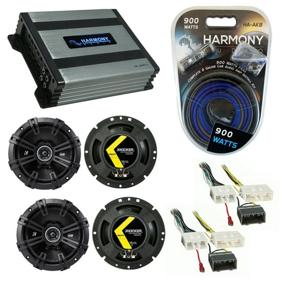 Fits Chrysler Aspen 2007-2007 Factory Speaker Upgrade Kicker (2) DSC67 HA-A400.4