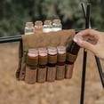 thumbnail image 3 of 9Pcs Portable Condiment Dispenser Set With Rotating Lids Storage Bag Salt Pepper Shakers For Camping Hiking Barbecue, 3 of 8