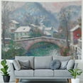 thumbnail image 4 of Orinice Village Scenery Tapestry Wall Hanging Unique Style for Home Decor, Living Room, Bedroom - 4 Sizes Available 50x40inch, 4 of 6