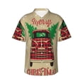 thumbnail image 2 of Goofa Christmas Vintage Red Truck Hawaiian Shirt for Men, Unisex Summer Beach Casual Short Sleeve Button Down Shirts,Aloha Tropical Floral print shirt-Small, 2 of 9