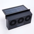 thumbnail image 1 of Ventilador solar para vehículos, ventilador de escape con enfriador solar, ventilador de escape recargable con tres salidas de aire negro JAMW Sencillez, 1 of 5