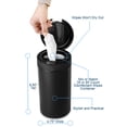 thumbnail image 3 of IneVibe Disinfecting Wipes Dispenser - Push Button Decorative Holder for Standard Cleaning Wipes Container, Use in Kitchen Countertop, Bathroom, Classroom (Black), 3 of 6