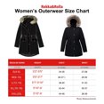 thumbnail image 2 of Rokka&Rolla Women's Fleece Lined Winter Coat with Faux Shearling Hood Parka Jacket, 2 of 9