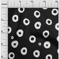 thumbnail image 2 of oneOone Georgette Viscose Black Fabric Polka Quilting Supplies Print Sewing Fabric By The Yard 42 Inch Wide-NL, 2 of 6