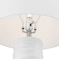 thumbnail image 4 of 360 Lighting Contours 27 1/2" High Modern White Ceramic Table Lamp with Dimmer, 4 of 9