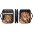thumbnail image 2 of Yuyamidu Lion Bible Cover Case for Women Flowers Quilted Bible Carrying Book Case with Bookmarks Index Tabs Soft Quilted Church Tote Bags for Bible Study Supplies, 2 of 8