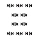 thumbnail image 2 of Minnieouse Almohadilla nasal en forma de H, ligera, de gran adherencia, almohadillas para realzar gafas de sol, pegatinas, fácil instalación, negro M Type2 NO2 Minnieouse CBP254431, 2 of 4