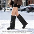 thumbnail image 2 of Slouchy Mid Calf Boots for Women,Fold over Boots,Slouchy Knee High Boots, 2 of 7