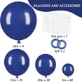 thumbnail image 4 of TETOU 129Pcs Navy Blue Ballons, Latex Party Balloons, Different Sizes 18/12/10/5 Inch Party Balloon Kit for Birthday Party Graduation Baby Shower Wedding Balloon Decoration - Navy Blue, 4 of 7