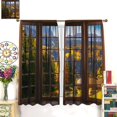 thumbnail image 2 of Landscape Blackout Curtains, Autumn Rustic Forest Maple Window Treatments for Kitchen Home Bedroom Living Room Drapes 84x84 Inch, 2 of 5