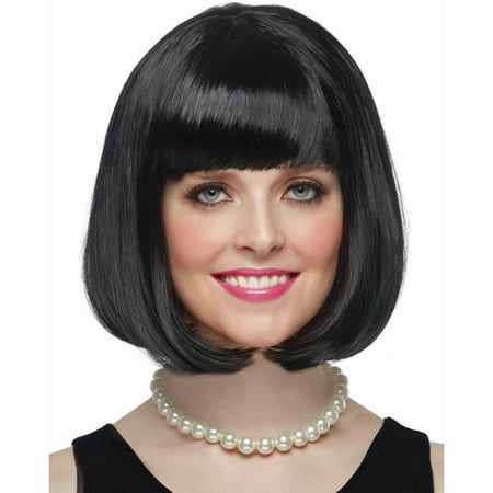 Black Short Bob Wig Halloween Costume Accessory - Walmart.com