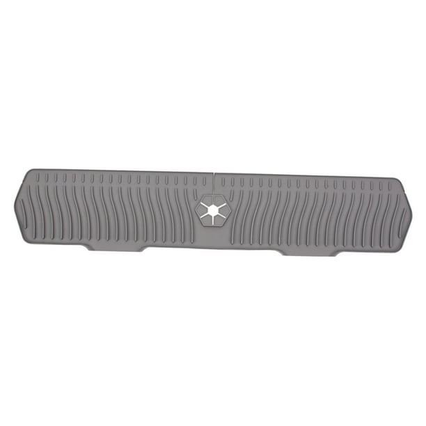 Alfombrilla de silicona para grifo, alfombrilla de drenaje, protector de fregadero, protector contra salpicaduras de grifo de silicona Gris