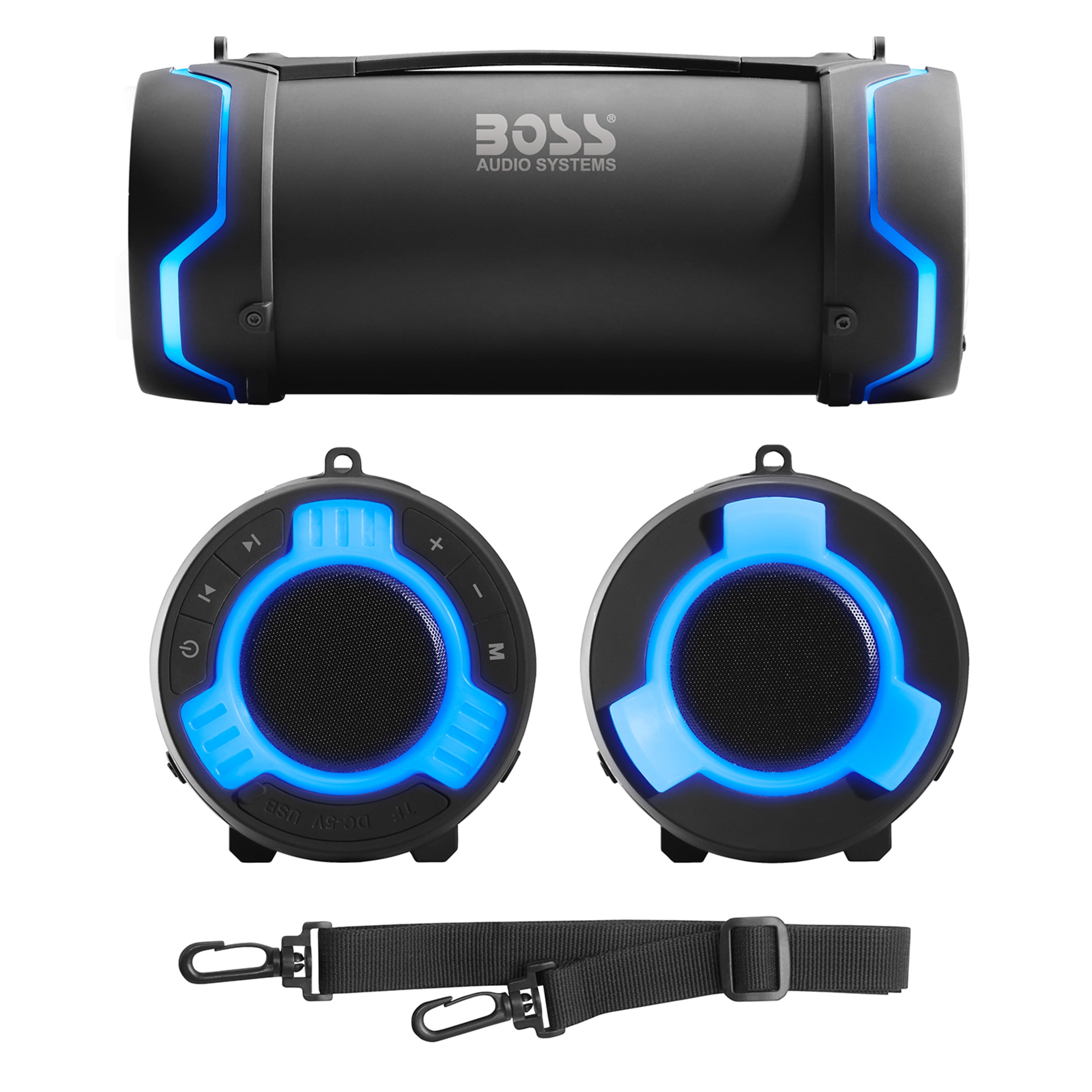 vreugde vitamine Perceptie BOSS Audio TUBE Portable Waterproof Inside/Outside 3" Bluetooth Speaker  System - Walmart.com