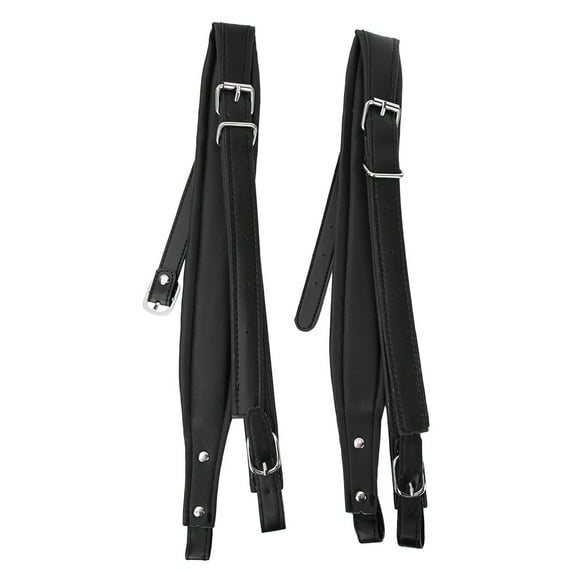 Thickened Adjustable Synthetic Leather Accordion Soft Shoulder Straps for 16-120 Bass