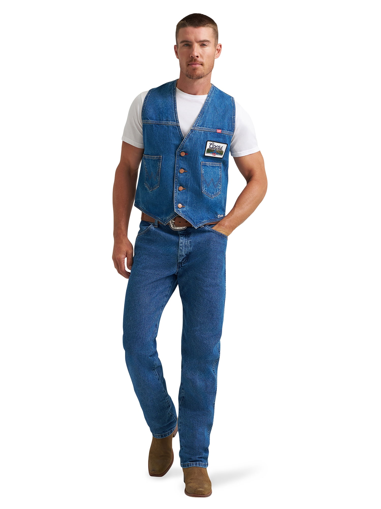 Wrangler® x Coors® Denim Vest, Sizes S-2XL