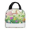 thumbnail image 1 of Fotbe Plants and Insects Bolsa Térmica con Estampado y Forro de Aluminio Grueso Bolsa de Almuerzo con Bolsillo Frontal para Hombres y Mujeres, Ideal para Trabajo, Escuela, 1 of 7