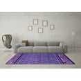 thumbnail image 3 of Ahgly Company Indoor Rectangle Abstract Purple Modern Area Rugs, 5' x 7', 3 of 4