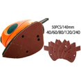 thumbnail image 5 of 50 hojas de papel de lija, grano 40/60/ 80/120/ 240, para lijadora de mano Black and Decker Detail, 5 of 5